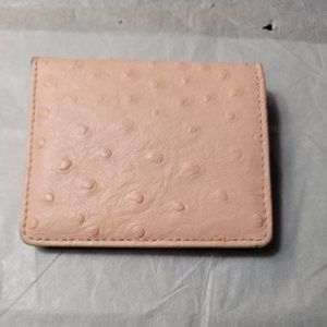 Pink Embossed Coin Purse & Card Holder
